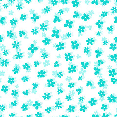 Fototapeta na wymiar Floral seamless with hand drawn color flowers. Cute summer background. Modern floral compositions. Fashion vector stock illustration for wallpaper, posters, card, fabric, textile