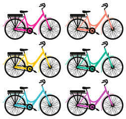 Fototapeta premium VTT e-bike femme planche 5