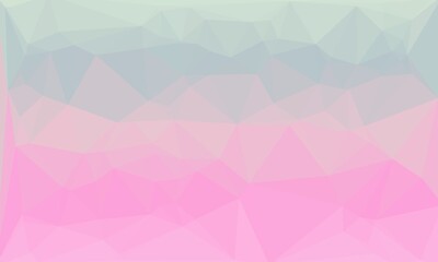 Abstract pink pastel background with poly pattern