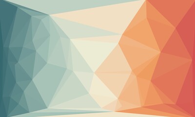 Abstract colorful polygonal background with triangular design