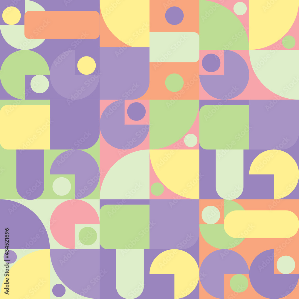 Poster abstract seamless repeating geometric pattern