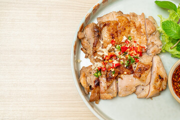 savoury grilled chicken with chilli and garlic