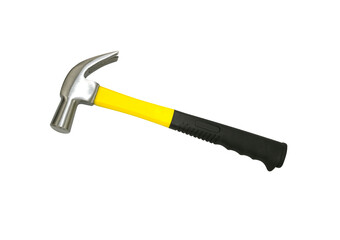 yellow hammer isoladet on white background