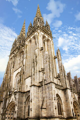 Quimper. Cathédrale Saint-Corentin. Finistère. Bretagne	