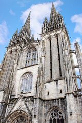 Fototapeta premium Quimper. Cathédrale Saint-Corentin. Finistère. Bretagne 