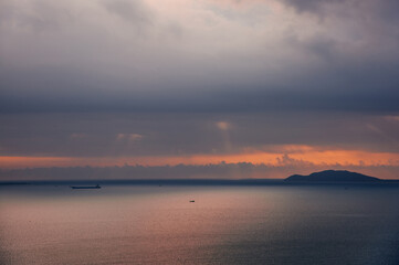 Naklejka na ściany i meble Sunrise Scenery at Queen's Bay, Sanya, China