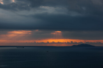 Sunrise Scenery at Queen's Bay, Sanya, China