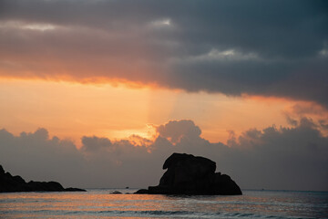 Sunrise over the Dadonghai Sea, Sanya, Hainan, China
