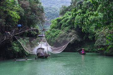 Three Gorges, Yichang, Hubei, China, is a national 5A scenic area
