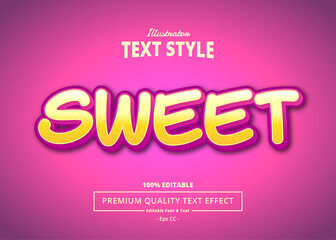 Sweet Illustrator Text Effect