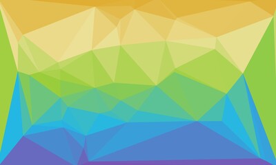 Abstract geometric background with poly pattern in green and blue colors