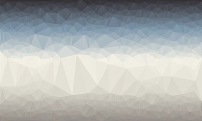 Creative grey and blue prismatic background with polygonal pattern