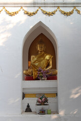 buddhist temple (Wat Na Phra Men) in Ayutthaya (Thailand)