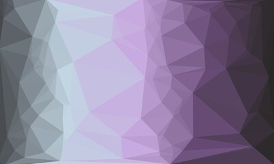 Purple and grey prismatic background with polygonal pattern