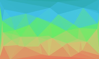 Abstract background with red, green and blue poly pattern