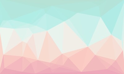 Minimalistic pastel multicolored polygonal background with gradient