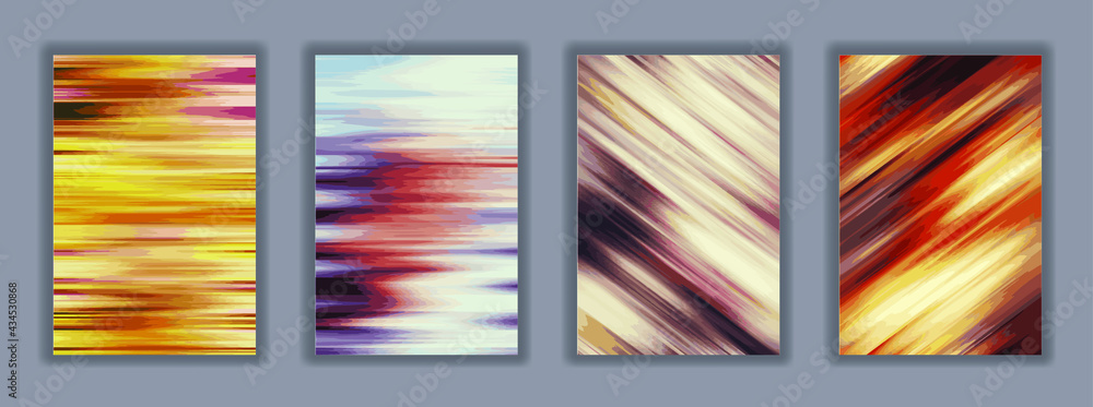 Poster colorful blur background texture. abstract art design for your design project. modern liquid flow st