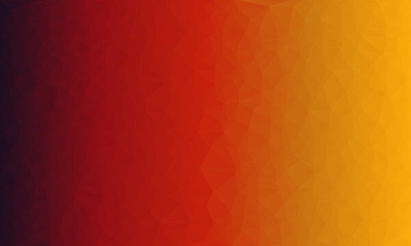 Abstract Red And Yellow Gradient Background With Poly Pattern