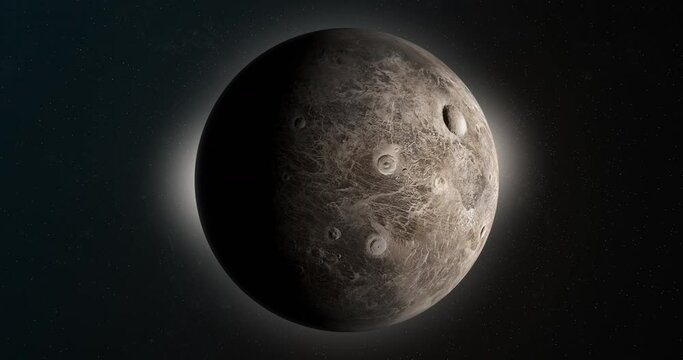 Ceres, dwarf planet, in the outer space