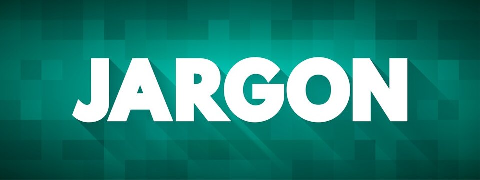 Jargon text quote, concept background
