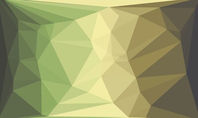 Creative green background with polygonal pattern