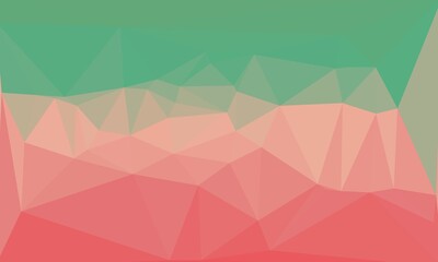 geometric background with green, pink and red colors