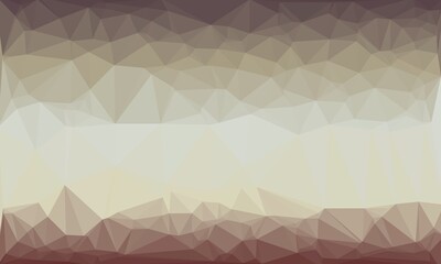 Creative background with brown polygonal pattern