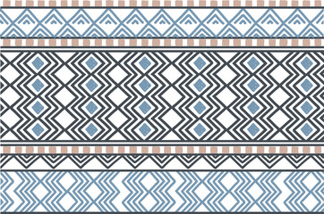 Ethnic vector seamless pattern. Tribal geometric background, boho motif, maya, aztec ornament illustration. rug textile print texture