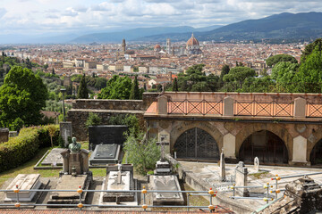 Fototapeta na wymiar La città di Firenze e le sue arti