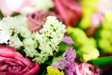 Wildflowers Bouquet - Lythrum, Galium verum and Matricaria