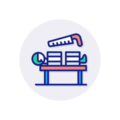 Saw In Half icon in vector. Logotype