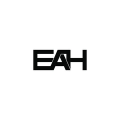 eah letter original monogram logo design