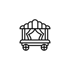 Theater On Wheels icon in vector. Logotype