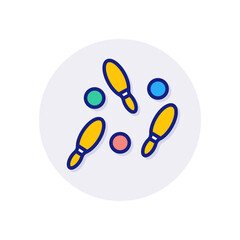 Juggling icon in vector. Logotype