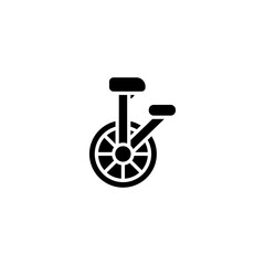 unicycle icon in vector. Logotype