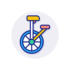 unicycle icon in vector. Logotype