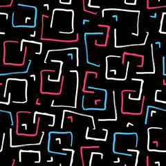 Abstract Handmade Seamless Pattern Background.