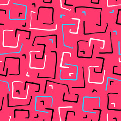 Abstract Handmade Seamless Pattern Background.