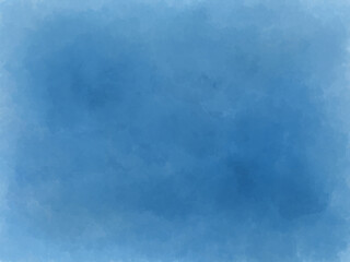 背景素材：青の手描き風水彩イラスト