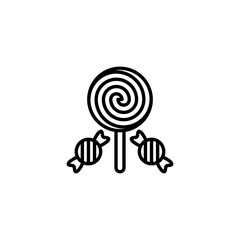Candy icon in vector. Logotype