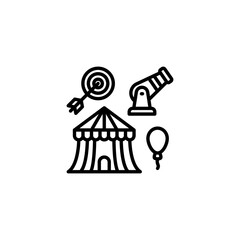 Carnival icon in vector. Logotype