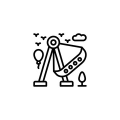 Swing Boat icon in vector. Logotype