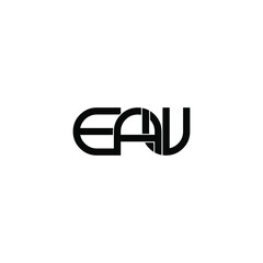 eaw letter original monogram logo design
