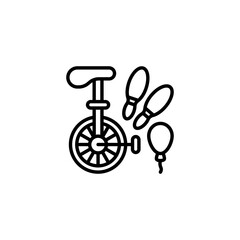 Circus Juggling icon in vector. Logotype