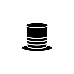 Top Hat icon in vector. Logotype