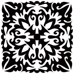 A luxurious minimalist mandala image for a classic styled tile design. European classical ornament pattern design. Image backgrounds for wallpaper design, design cards, wedding cards, posters, luxury 