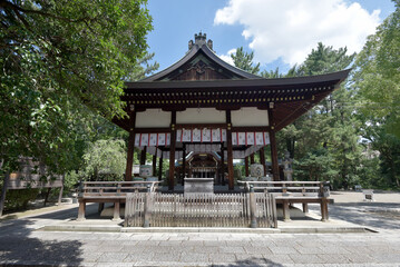 上御霊神社　拝所　京都市上京区