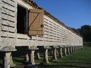 Galician Horreo. Typical Northern Spain Warehouse.