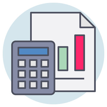 recommend clip art: Filled outline icon for calculator.