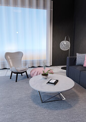 3D Rendering Living Room